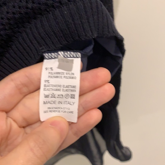 Navy Blue Hi Low Sweater - Picture 6 of 7